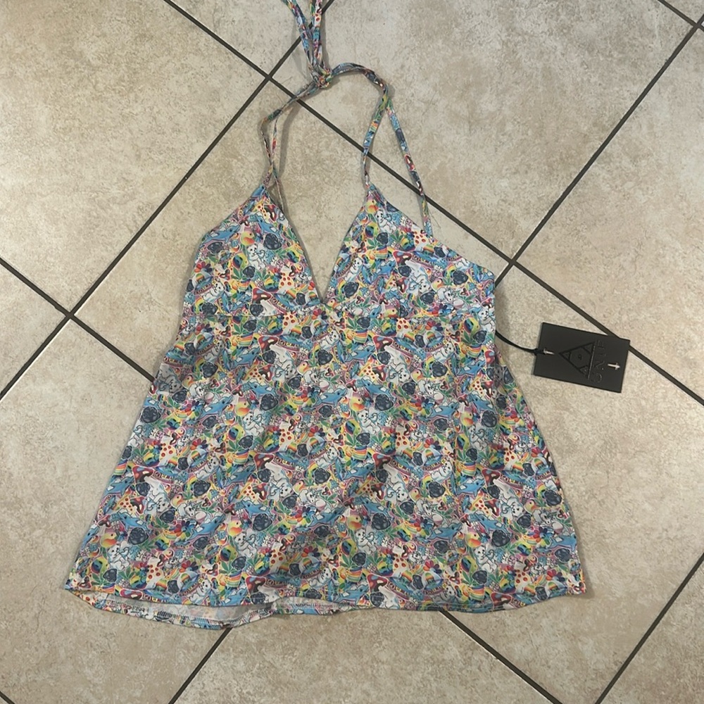 UNIF Lisa Frank Inspired Vintage Tank
